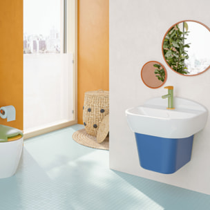 Mitigeur lavabo Sento Kids jaune et vert