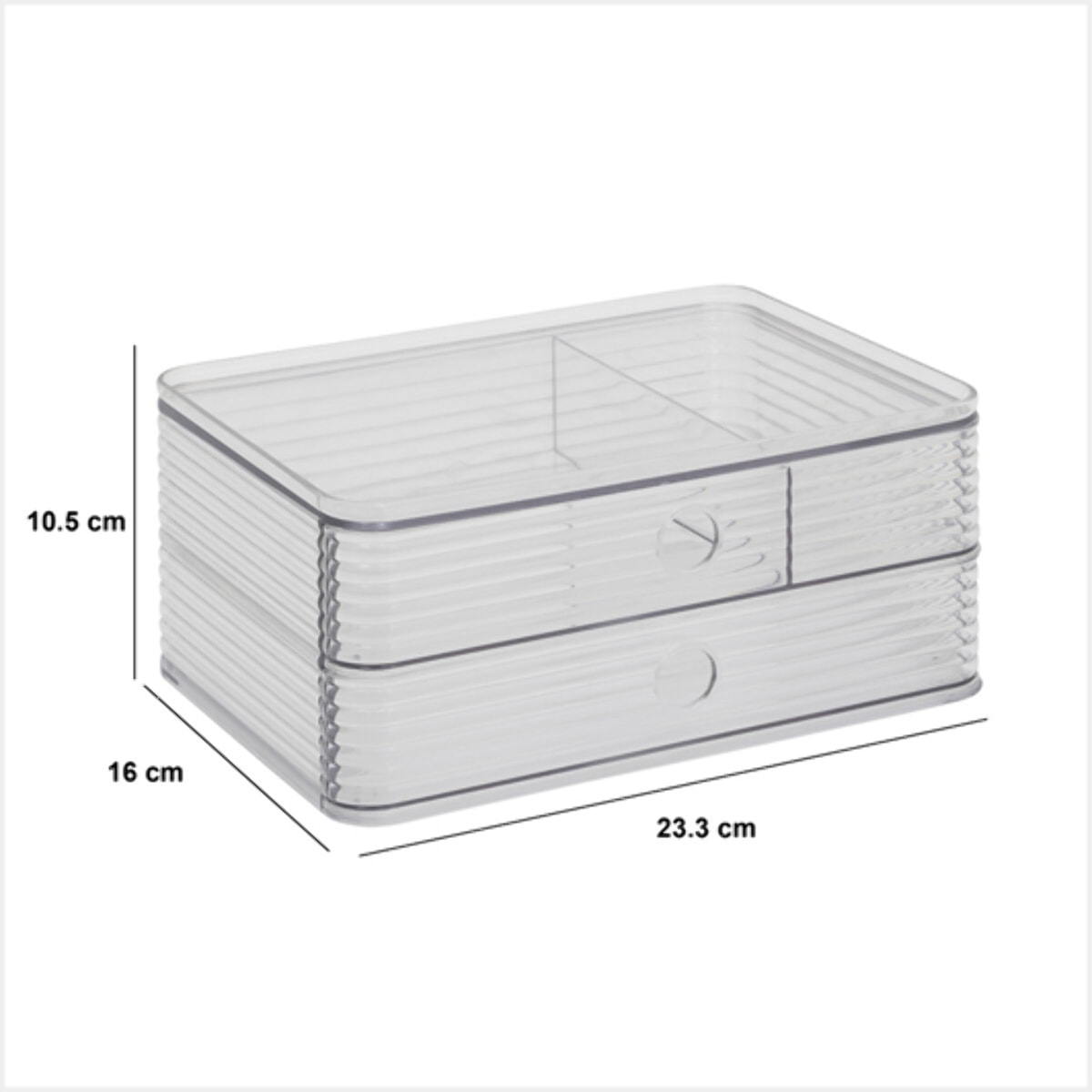 Organisateur de tiroir "Plastor" 23,3x10,5cm
