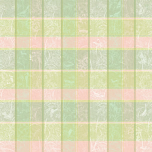Nappe pur coton enduit motif jacquard rose vert Mille printemps eclosion