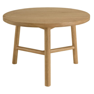 AMY - Table d'appoint ronde en bois de mindi D60cm