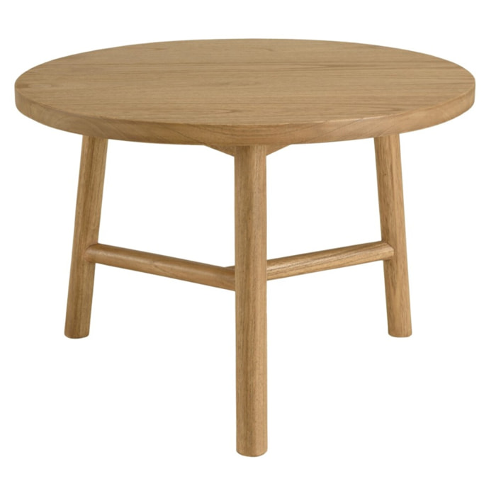 AMY - Table d'appoint ronde en bois de mindi D60cm