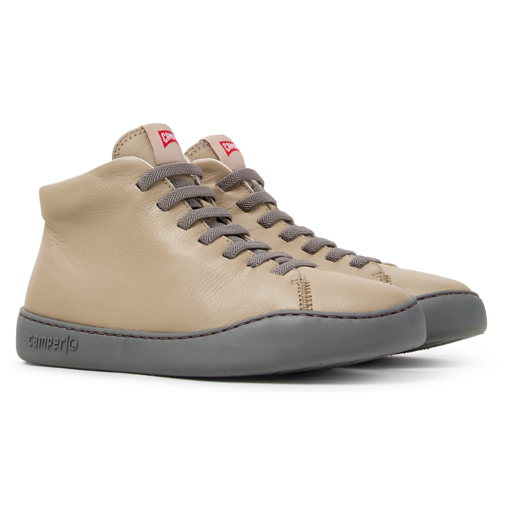 Zapatillas - CAMPER Peu Touring - Beige - Piel lisa