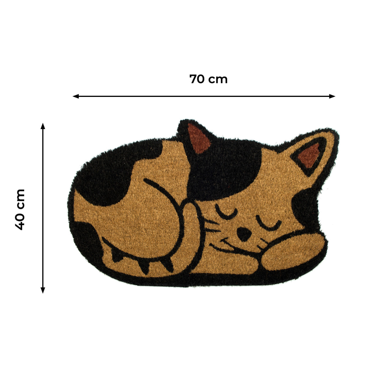 Zerbino Cocco Ingresso Casa Antiscivolo Sagomato Animal Cat