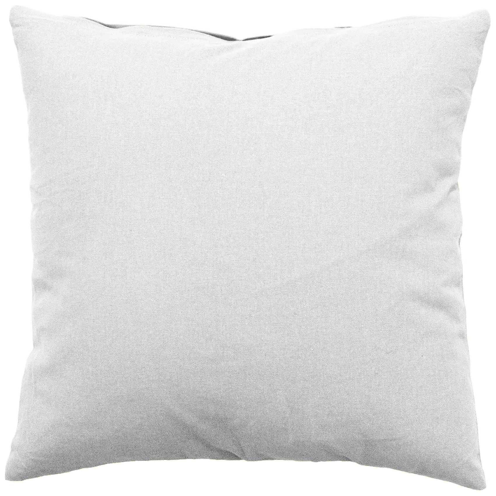 Coussin déhoussable uni en coton - Blanc