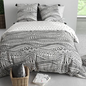 Parure housse de couette 3pcs 100% coton 57 fils ohana