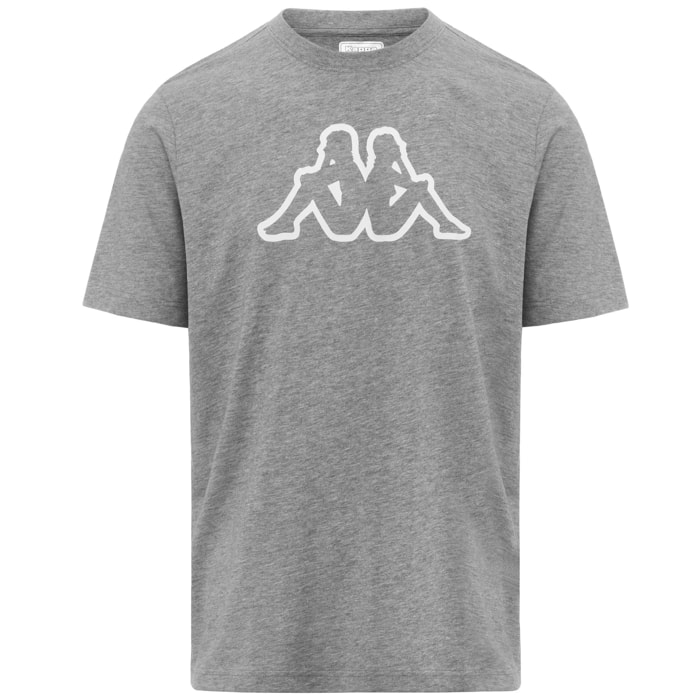 Kappa - T-Shirts & Top Uomo Grigio - Logo Korpo Cromen