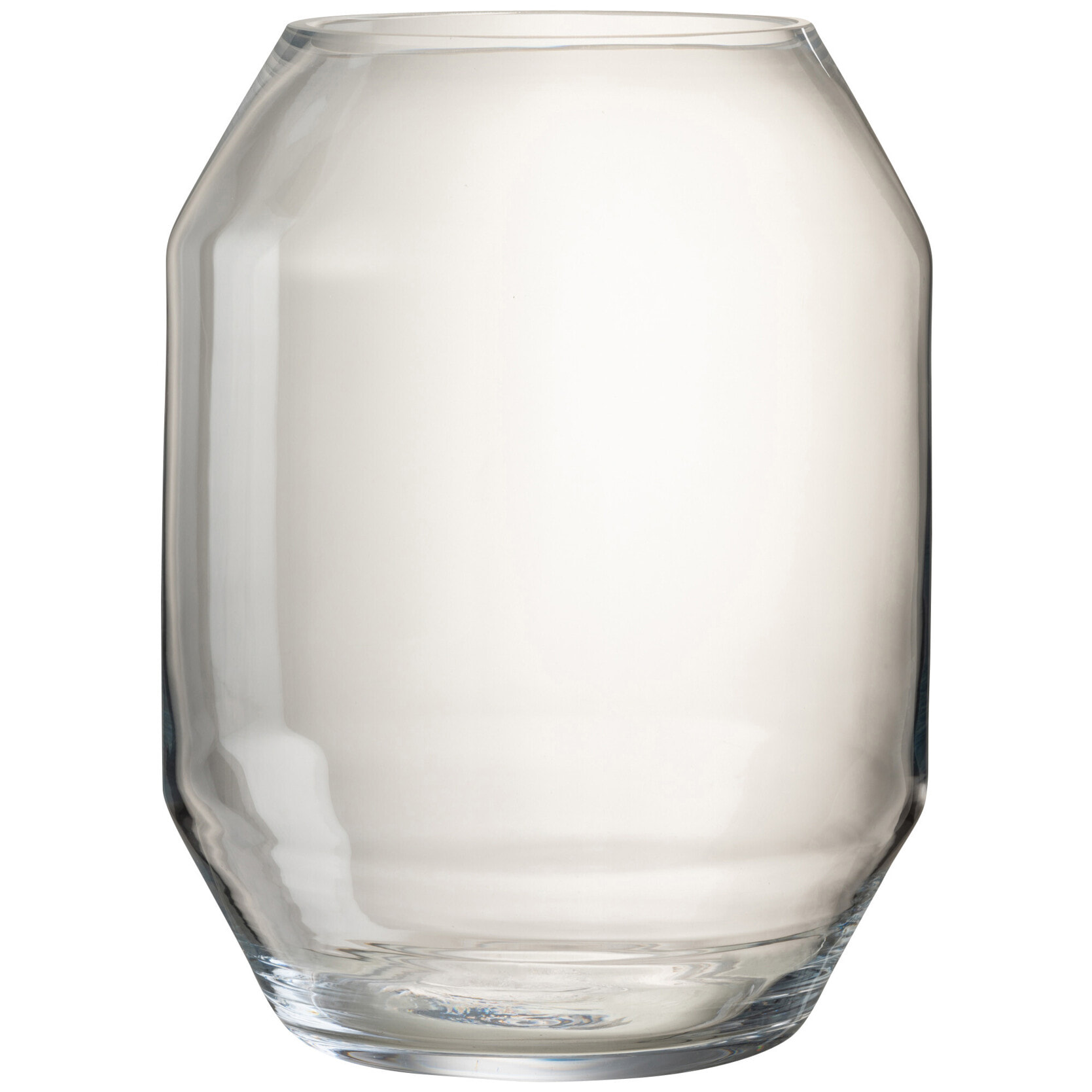 J-Line Vase Lilou Verre Transparent Large