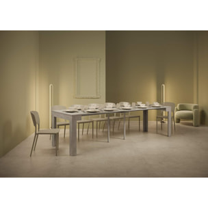 Consola extensible 90x42/302 cm Bora Cemento