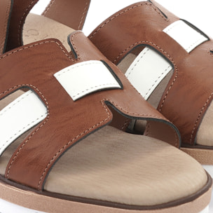 SANDALO ZEPPA E CINTURINO CUOIO