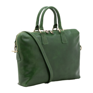 Borsa da lavoro uomo in vera pelle - Modello False - Made in Italy - 37.0 x 27.0 x 6.0 cm