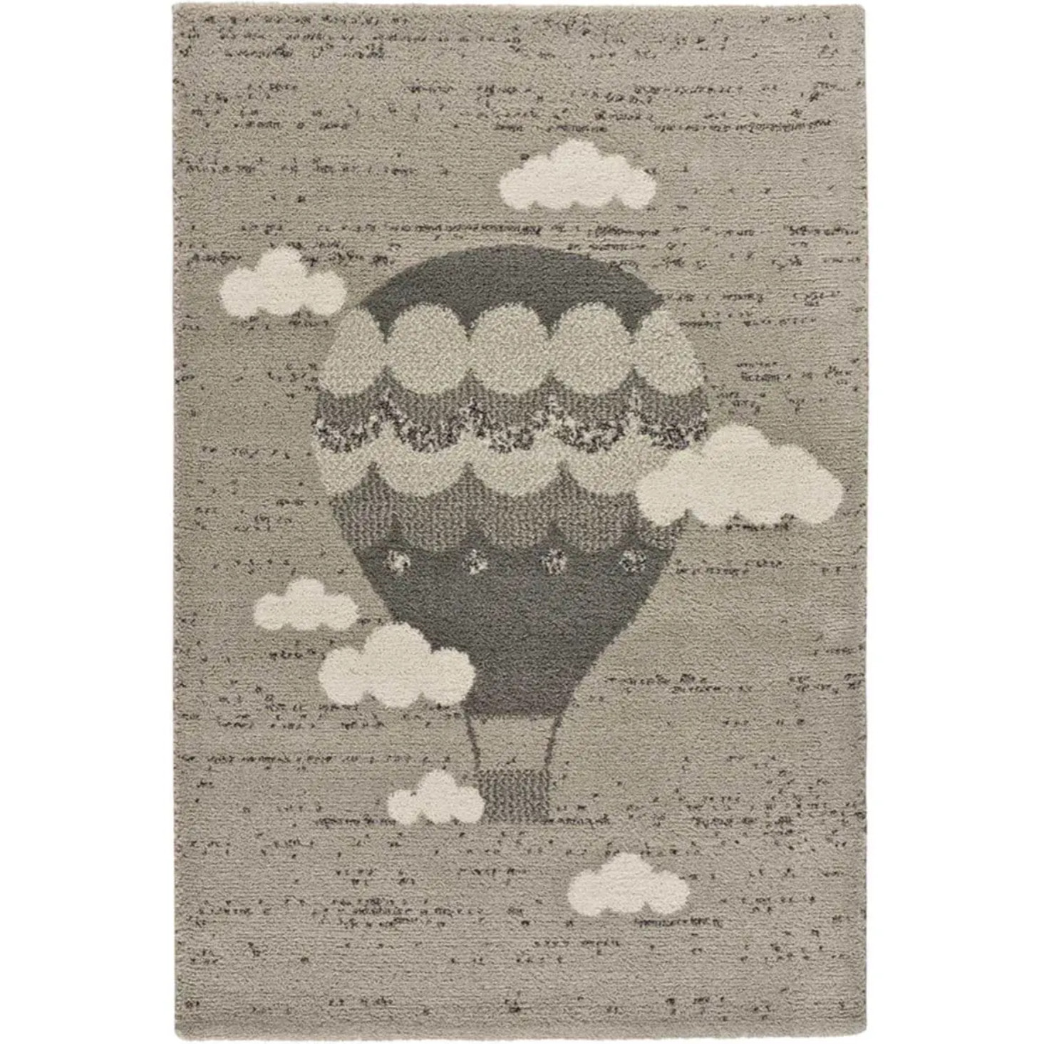 CRANBERRY Alfombra infantil globo gris, 120x170 cm.