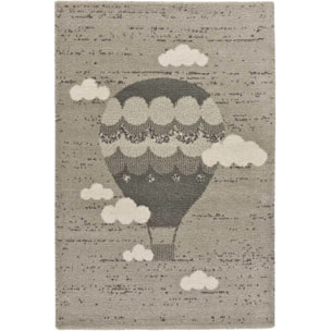 CRANBERRY Alfombra infantil globo gris, 120x170 cm.