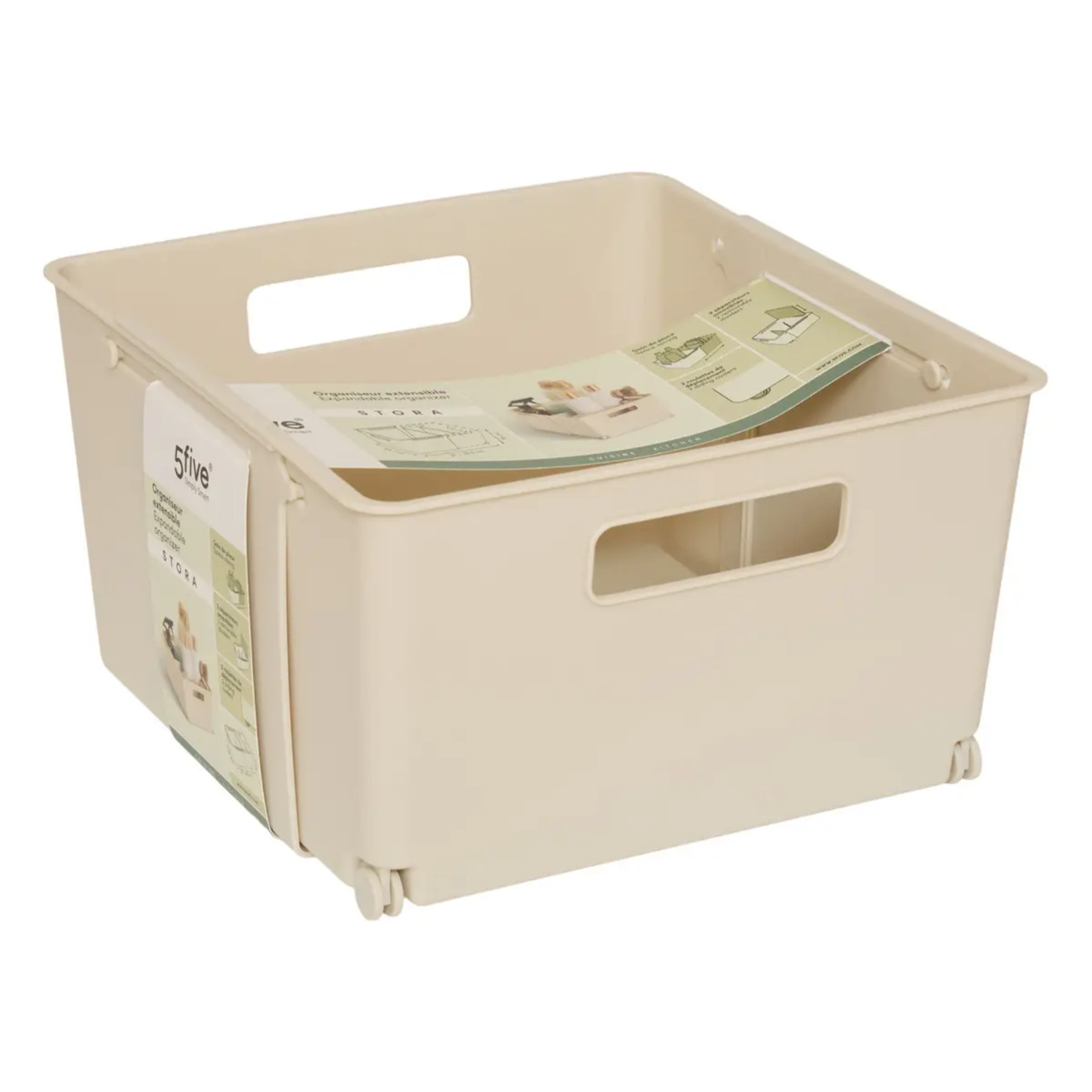 Organiseur extensible Stora grand format beige