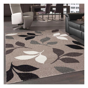 Tapis salon et chambre tissé motif floral SATO
