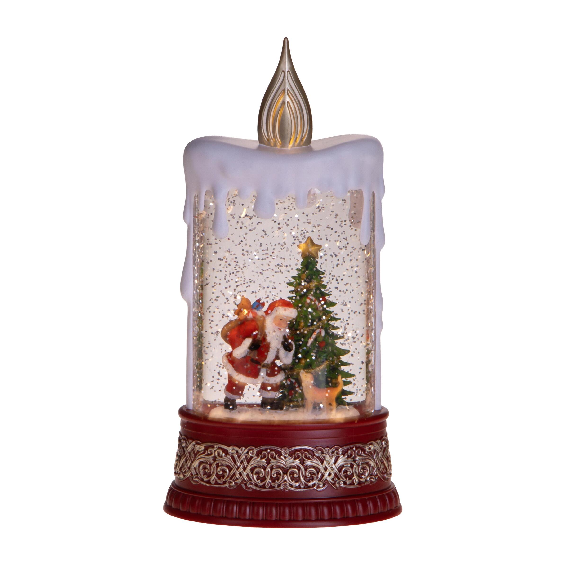 Carillon candela con led+musica - Pezzi 1 - ROSSO - Bianchi Dino SpA