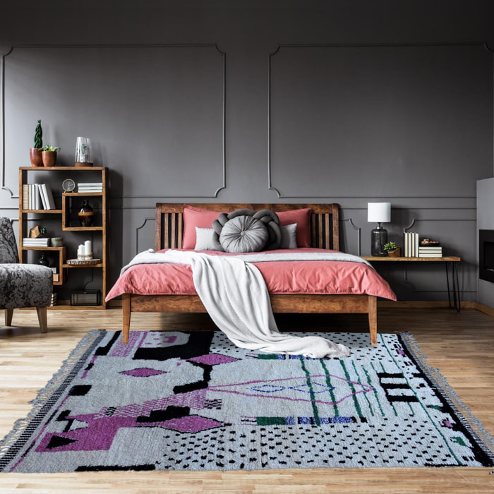 Authentique tapis berbère fait à la main en laine GALE