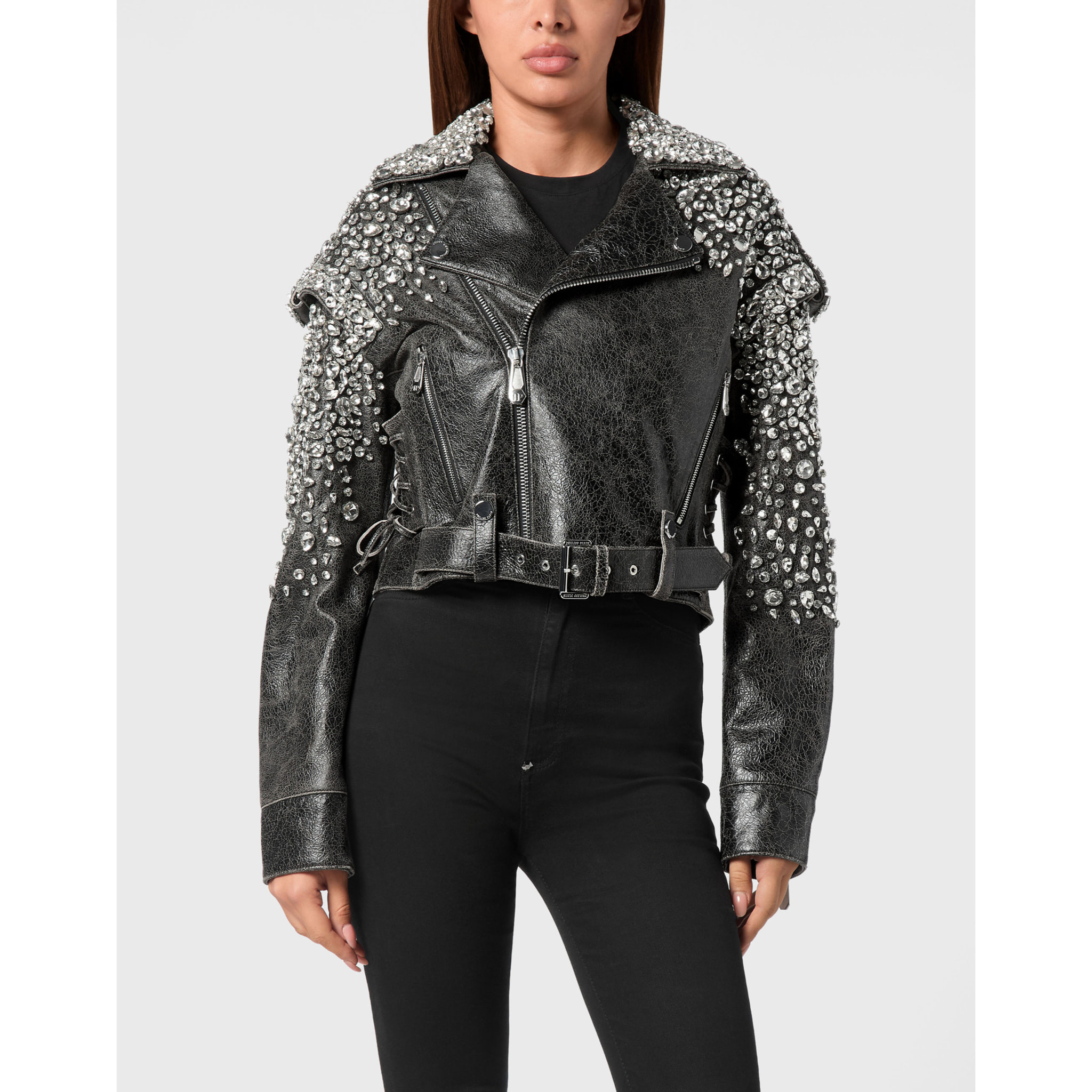PHILIPP PLEIN Chaqueta biker oversize