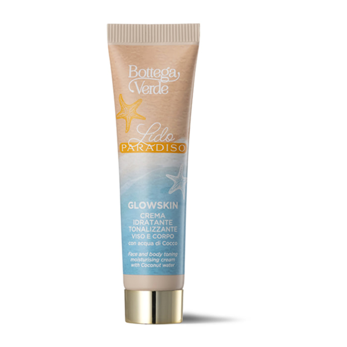Lido Paradiso - GlowSkin crema idratante tonalizzante viso e corpo con acqua di Cocco