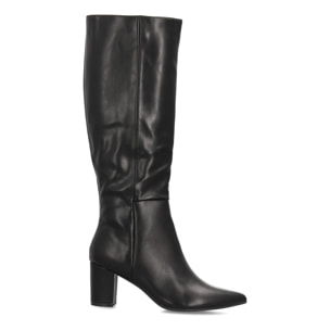 Botas altas elegantes con tacón ancho para mujer