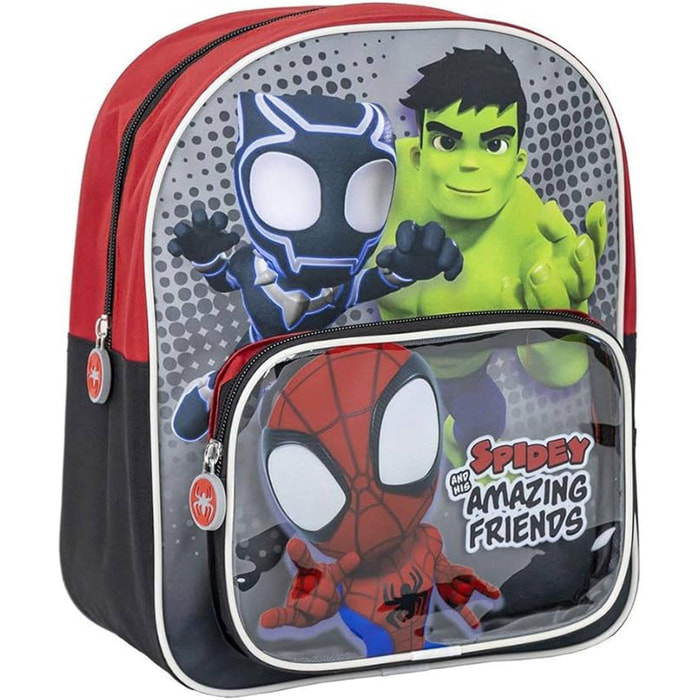 Mochila infantil de spidey unisex niños, rojo, pequeña