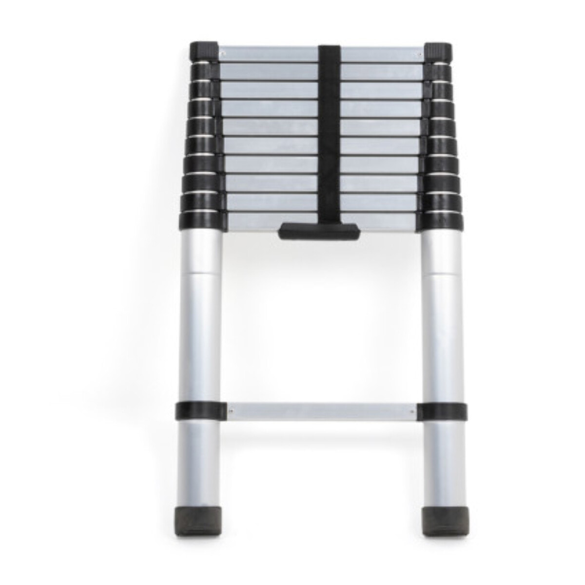 Echelle télescopique en aluminium 320cm - Argenté / Noir