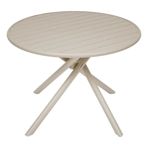 Table de jardin 4 places Nebullia D105cm argile