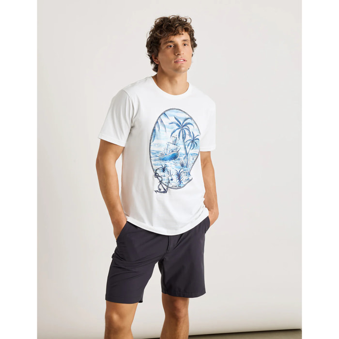 Camiseta Manga Corta Blanco - Edmond