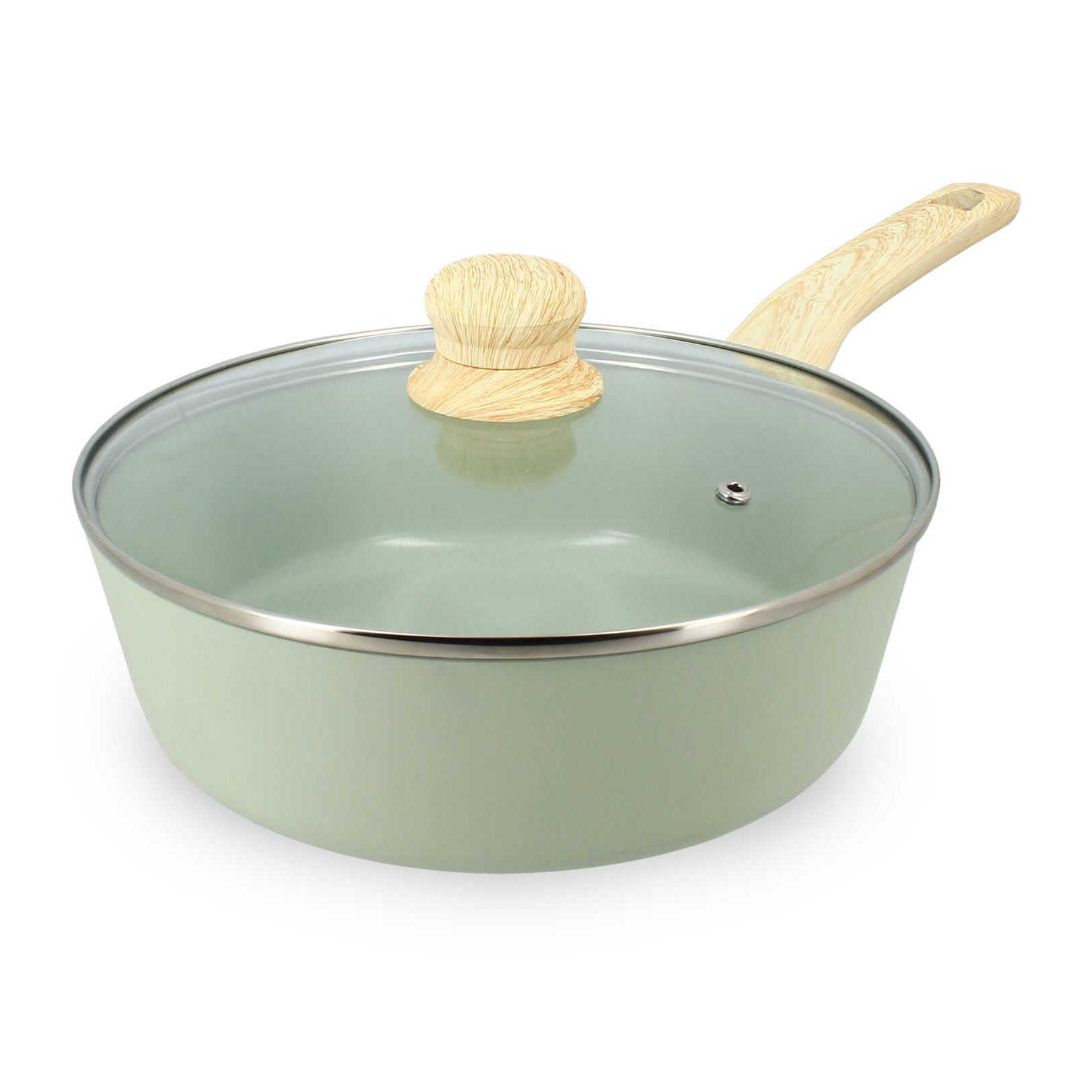 Sauteuse en revêtement céramique 24cm céladon - tous feux COLORAMA