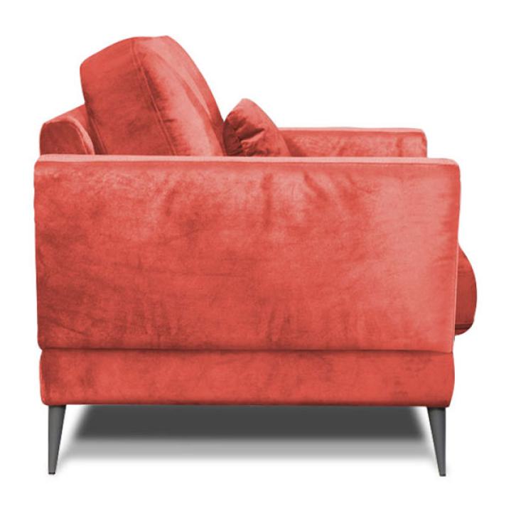 Fauteuil Splendido Velours Rose - 1 Place