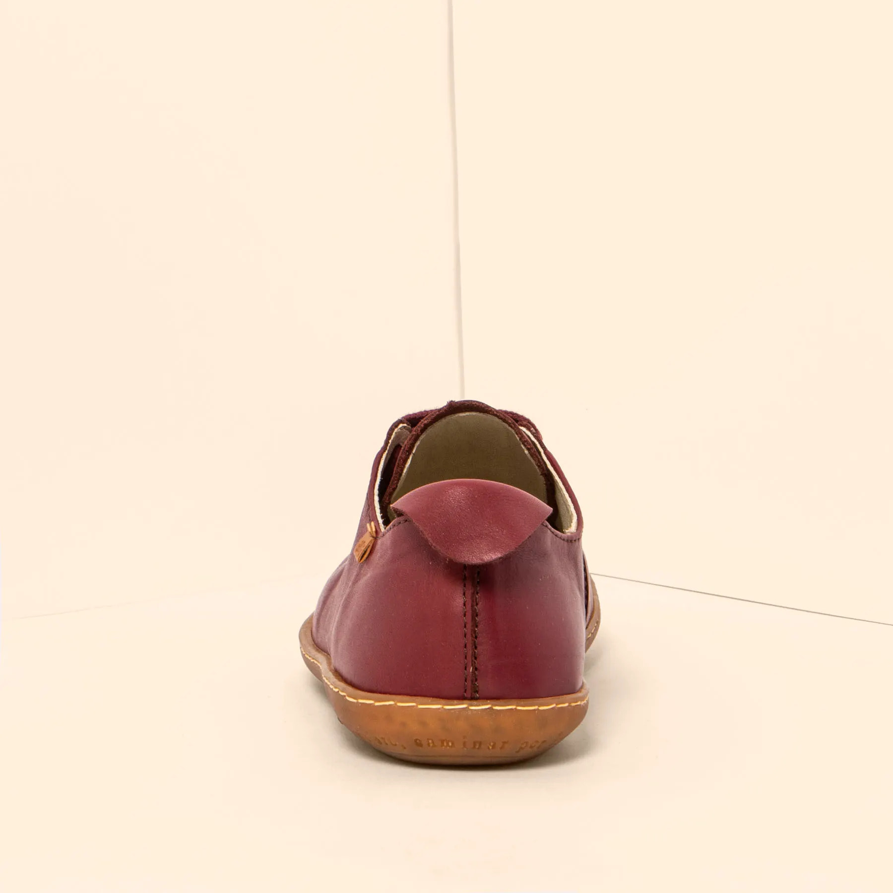 Zapatillas N296 SOFT NAPPA BURDEOS/EL VIAJERO color Burdeos