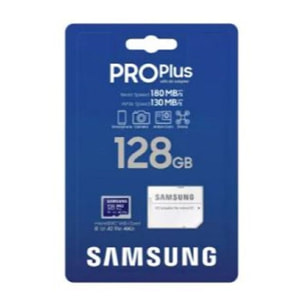 Carte Micro SD SAMSUNG 128 Go Pro Plus avec adaptateur SD