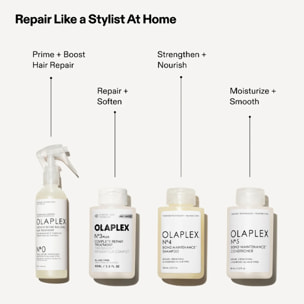 OLAPLEX Kit Intensive N° 0 155ml + Treatment 3 Plus 100ml + Shanpoo N°4 250ml + Conditioner N°5  250ml