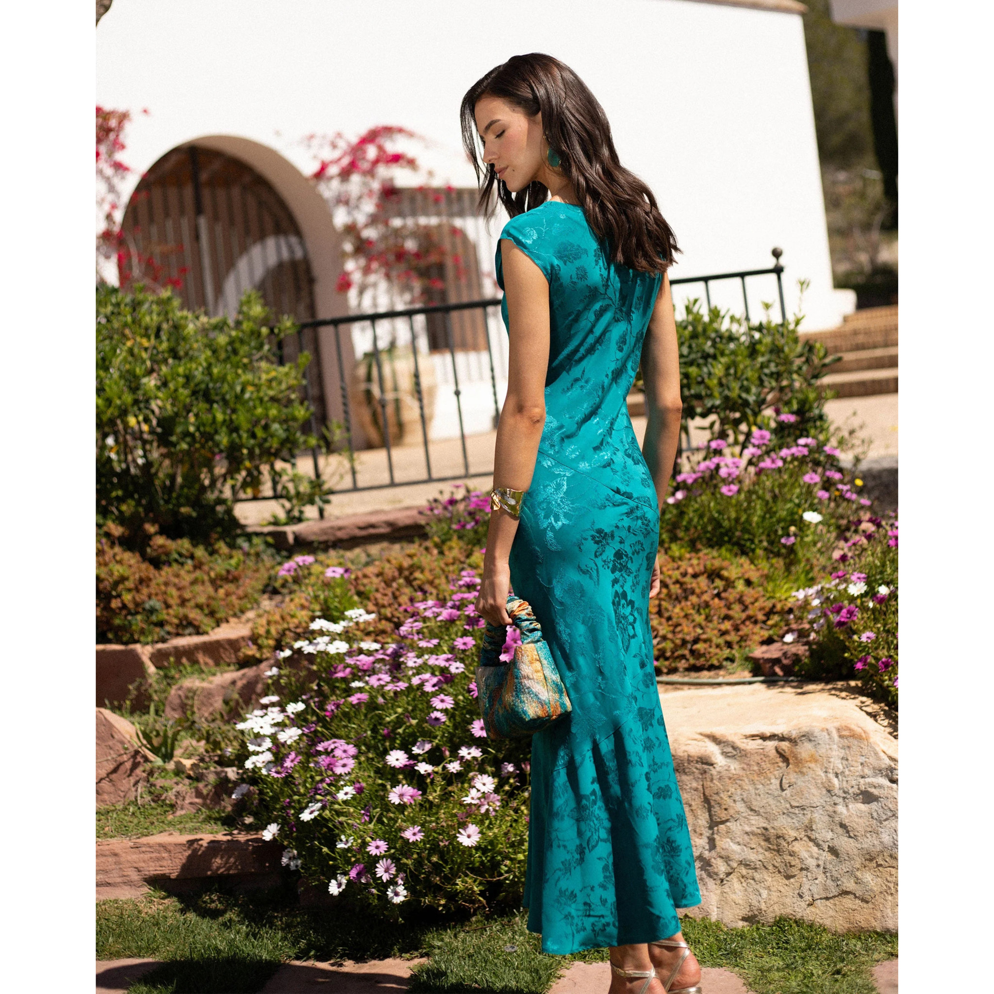 Vestido midi sin mangas