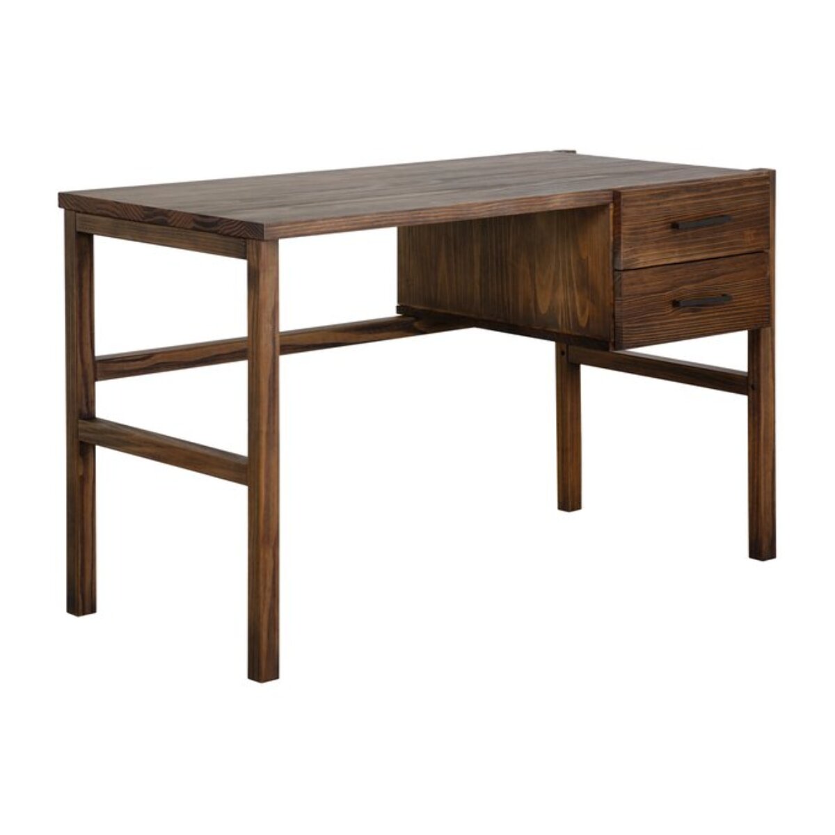 Bureau Lipe -bois massif d'araucaria-couleur nogal 120 x 75 x 60 cm