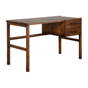 Bureau Lipe -bois massif d'araucaria-couleur nogal 120 x 75 x 60 cm
