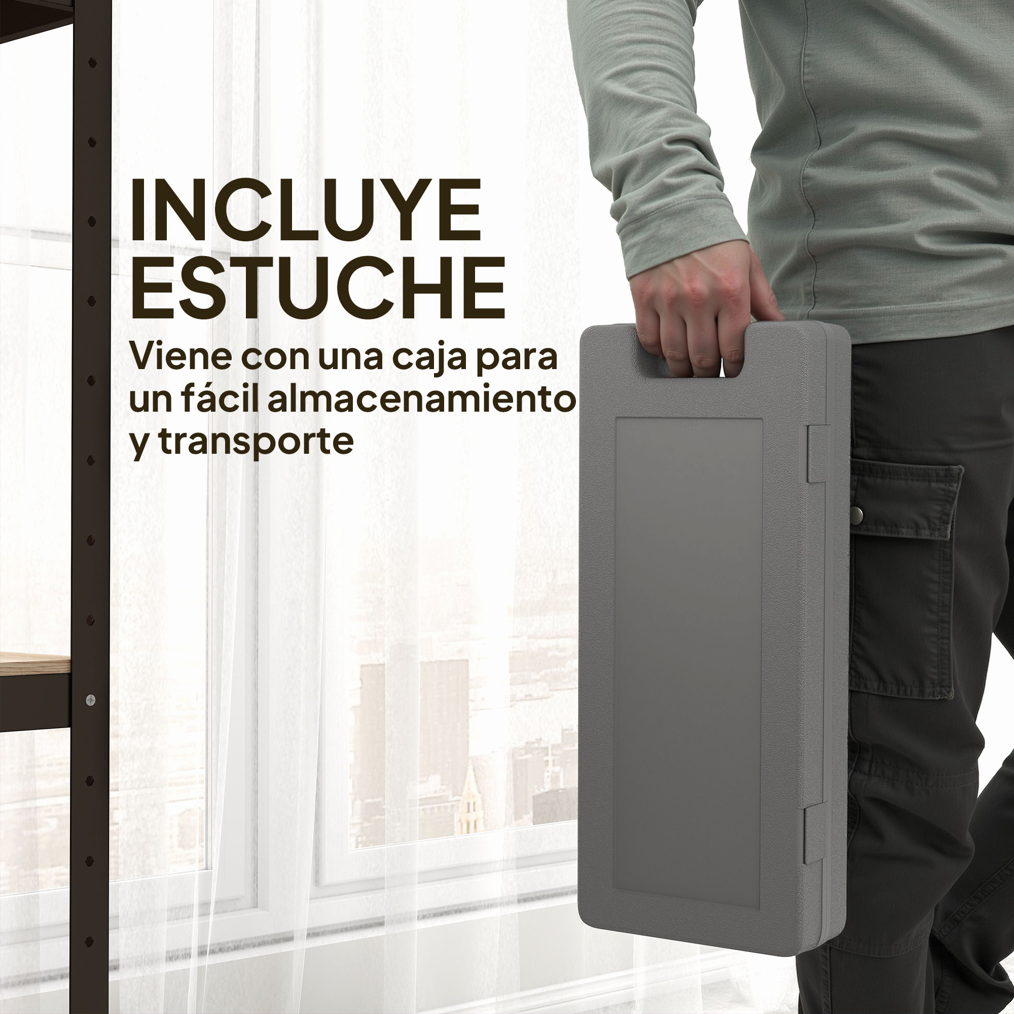 Juego de Mancuernas de 6 Piezas Total 6 kg, 2x1,5 kg, 2x1 kg, y 2x0,5 kg, Mancuernas Hexagonales con Revestimiento de PU con Maletín para Ejercicio en Casa, Gimnasio, Multicolor