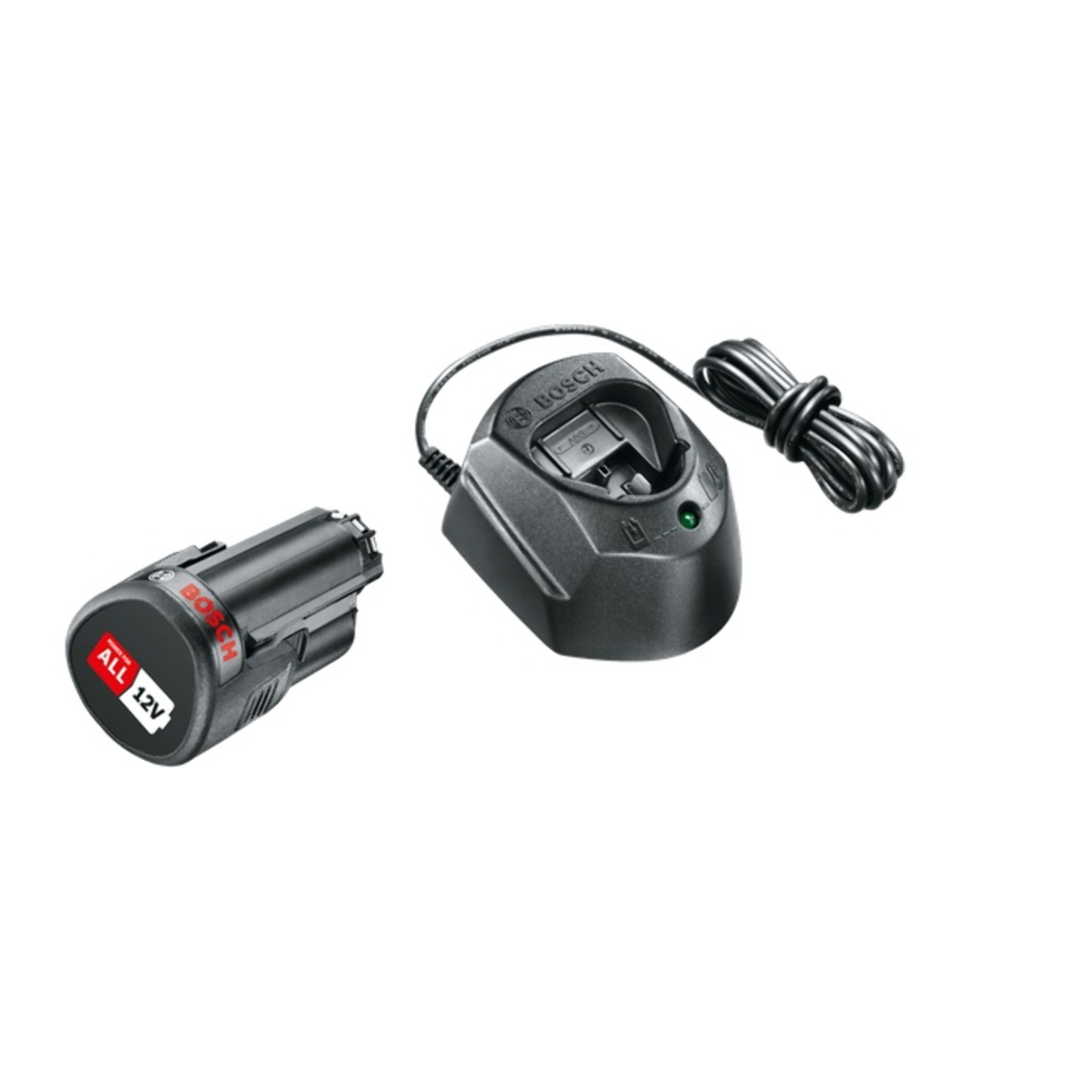 BOSCH 12V Batería 1 batería 1.5Ah + cargador GAL 1210 - 1600A01L3D