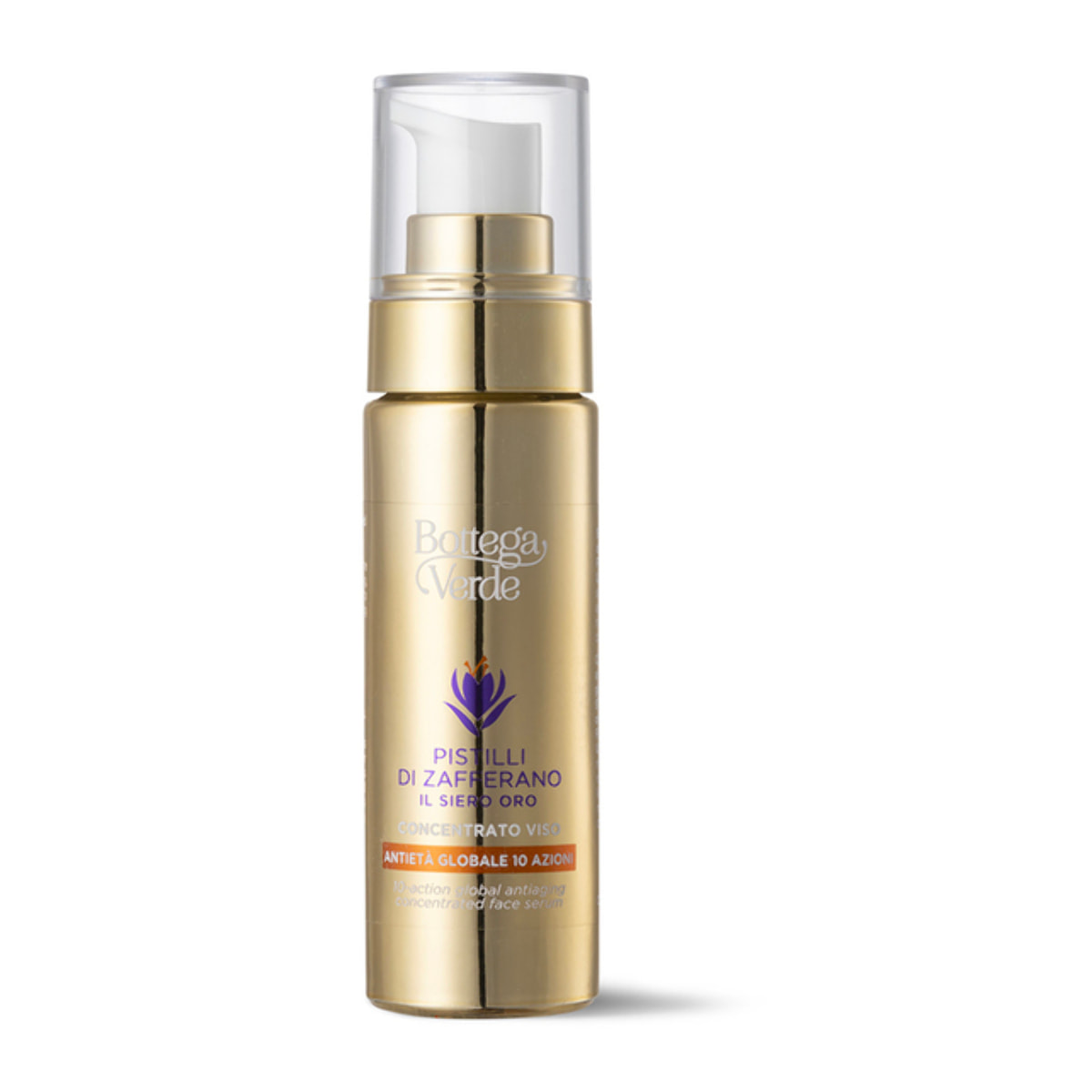 El Sérum de Oro - Concentrado facial antienvejecimiento global 10 acciones - con SAFFRON-IDE PRO AGE¿ con Ceramidas e hiperfermentado de Azafrán (30 ml)