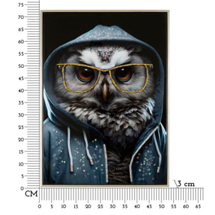 DIPINTO SU TELA LACCATO EDVY C/CORNICE CM 53X3X73