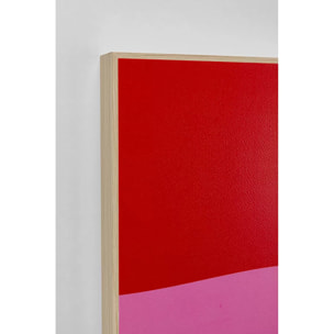 Tableaux teckel rouge et rose set de 2 Kare Design