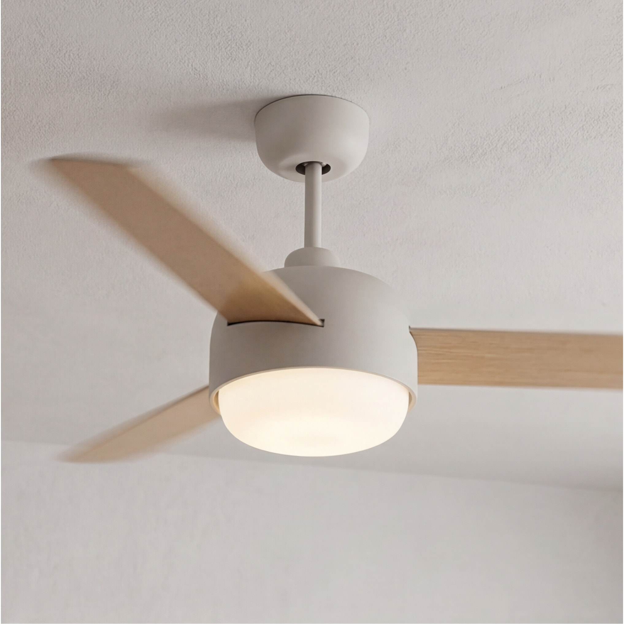 Forlight Ventilador IP20 Klar E27 40W Blanco antiguo Madera