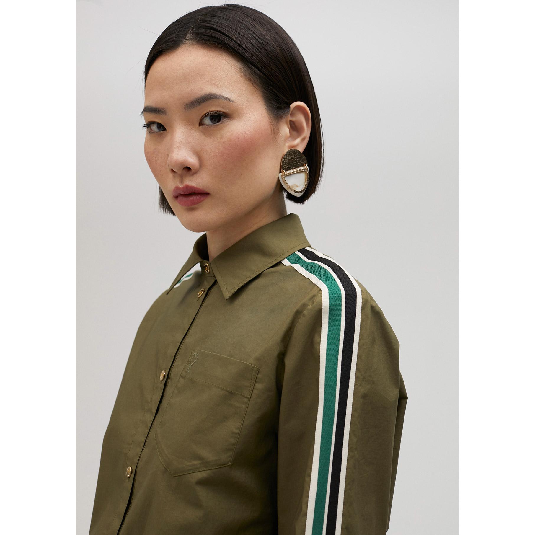 Camicia popeline con elastico