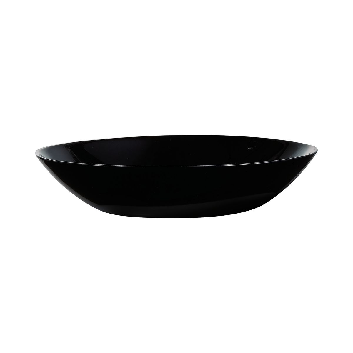 Assiette creuse noire 20cm Diwali - Luminarc - Verre opale extra résistant