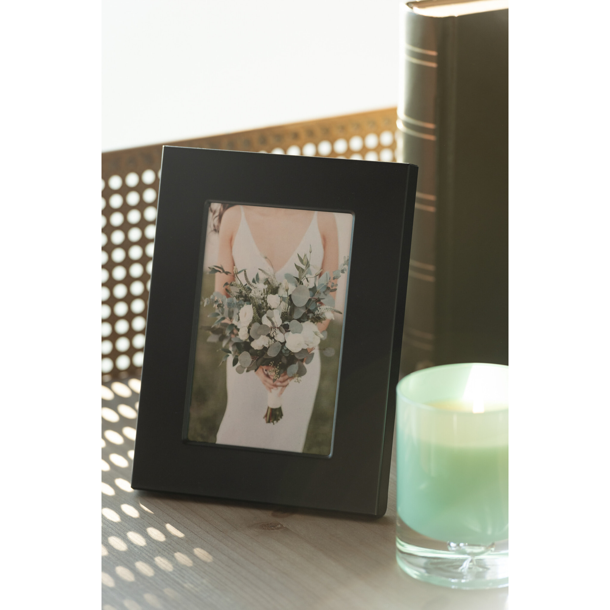 J-Line cadre photo Bord Large - métal - noir - small - 2 pcs