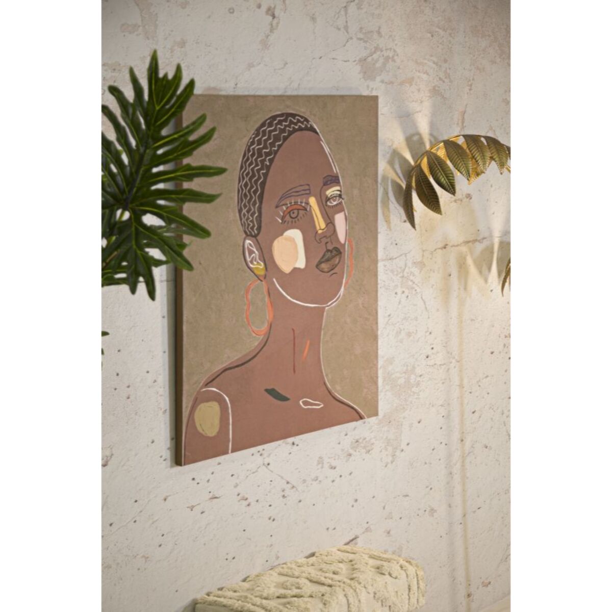 DIPINTO SU TELA TRIBAL -A- CM 80X2,8X100