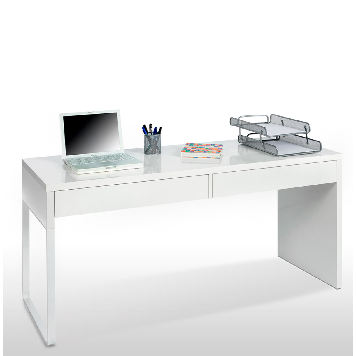 Mesa Escritorio 75x138x50 Cm Blanco Artik