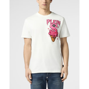 PHILIPP PLEIN Round Neck T-Shirt Ice Cream Dollar