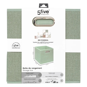Boîte de rangement "Mix  n  Modul" vert clair 31x31cm