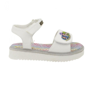 Sandalo città Rainbow High Lei Easy Shoes Bianco