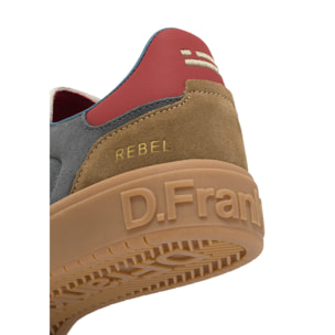 Zapatillas Deportivas de Hombre de Piel Con Forro Técnico Rebel Basic Flag Azul Marino